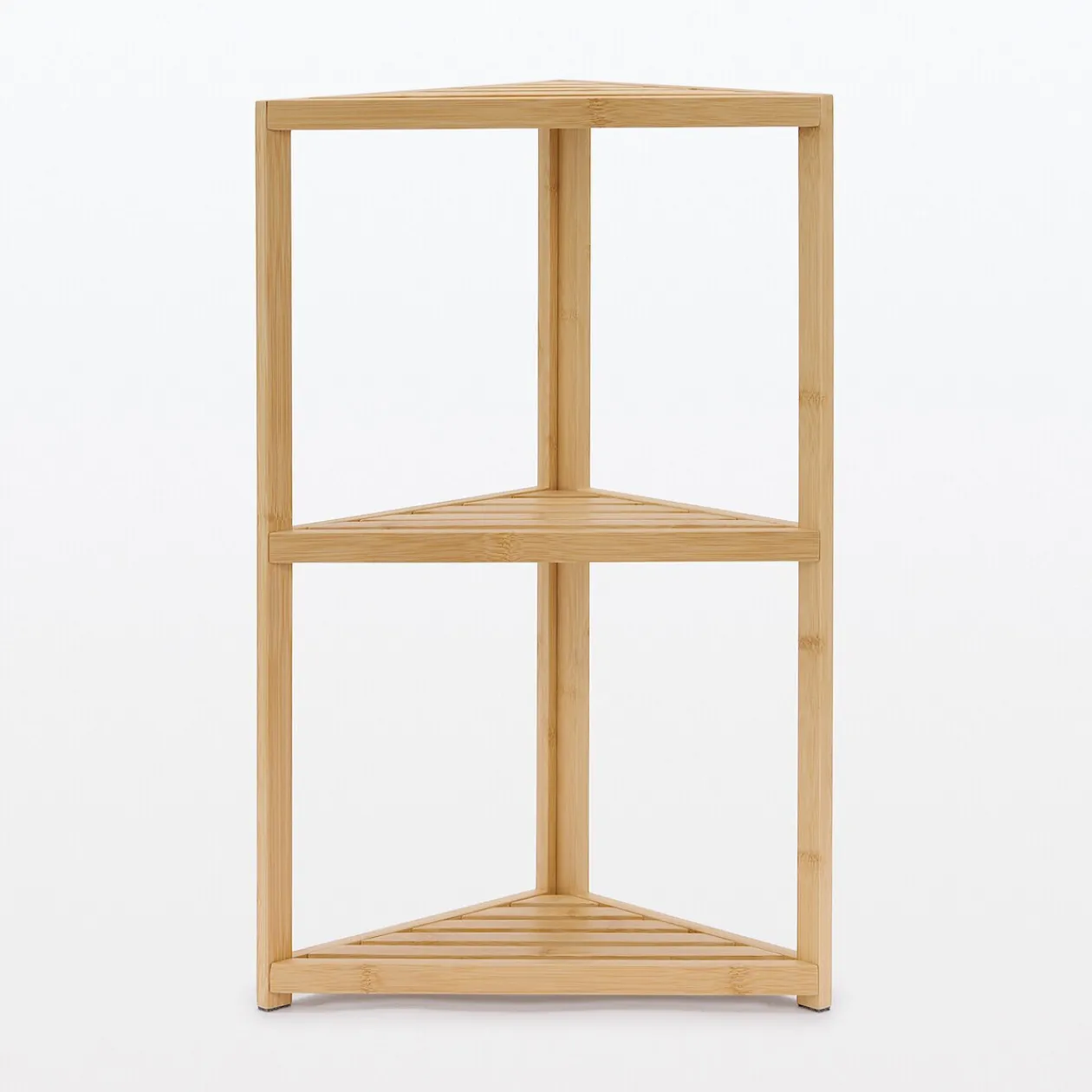 Rangements En Bois|Étagères En Bambou^Muji Etagère d'angle en bambou ‐ 3 niveaux