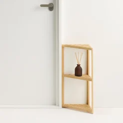 Rangements En Bois|Étagères En Bambou^Muji Etagère d'angle en bambou ‐ 3 niveaux
