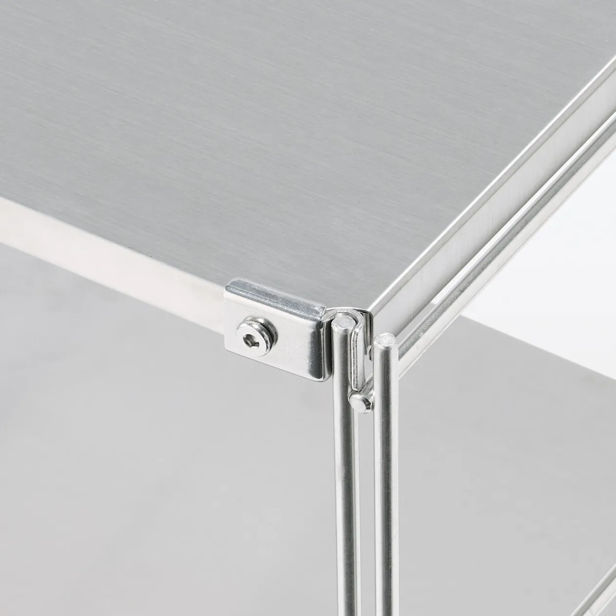 Étagères En Pin Et En Acier^Muji Etagère en acier inoxydable large ‐ 4 niveaux (Dont Eco‐part. 0,82 €)