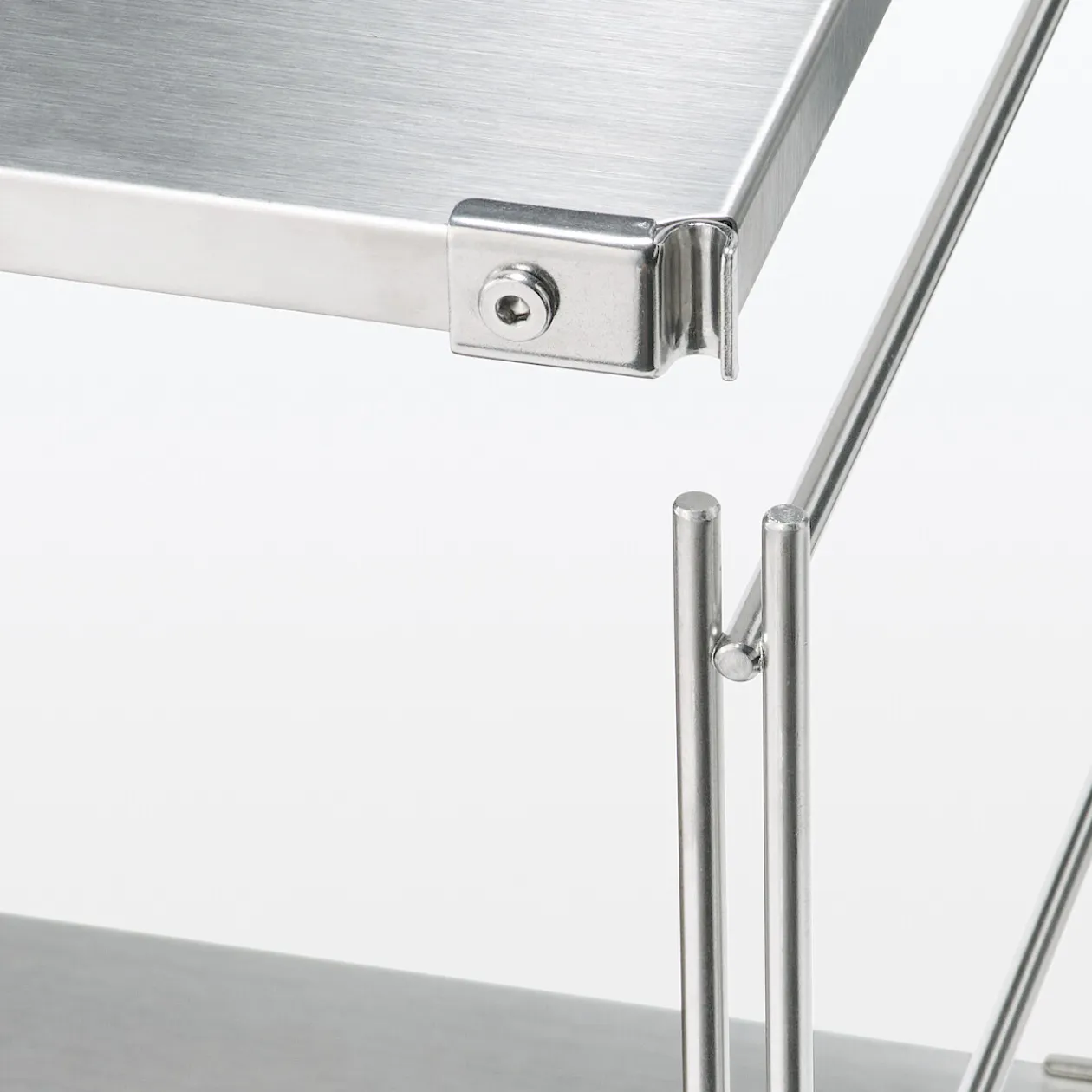 Étagères En Pin Et En Acier^Muji Etagère en acier inoxydable large ‐ 4 niveaux (Dont Eco‐part. 0,82 €)