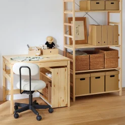 Étagères En Pin Et En Acier^Muji Etagère en pin large ‐ 5 niveaux