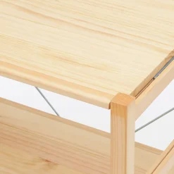 Étagères En Pin Et En Acier^Muji Etagère en pin large ‐ 5 niveaux