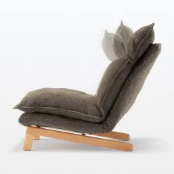 Canapés Et Repose-Pieds^Muji Fauteuil inclinable à dossier haut – Marron