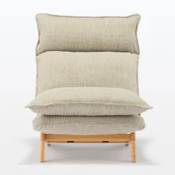 Canapés Et Repose-Pieds^Muji Fauteuil inclinable à dossier haut – Beige
