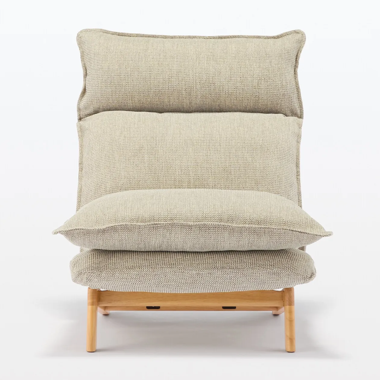 Canapés Et Repose-Pieds^Muji Fauteuil inclinable à dossier haut – Beige