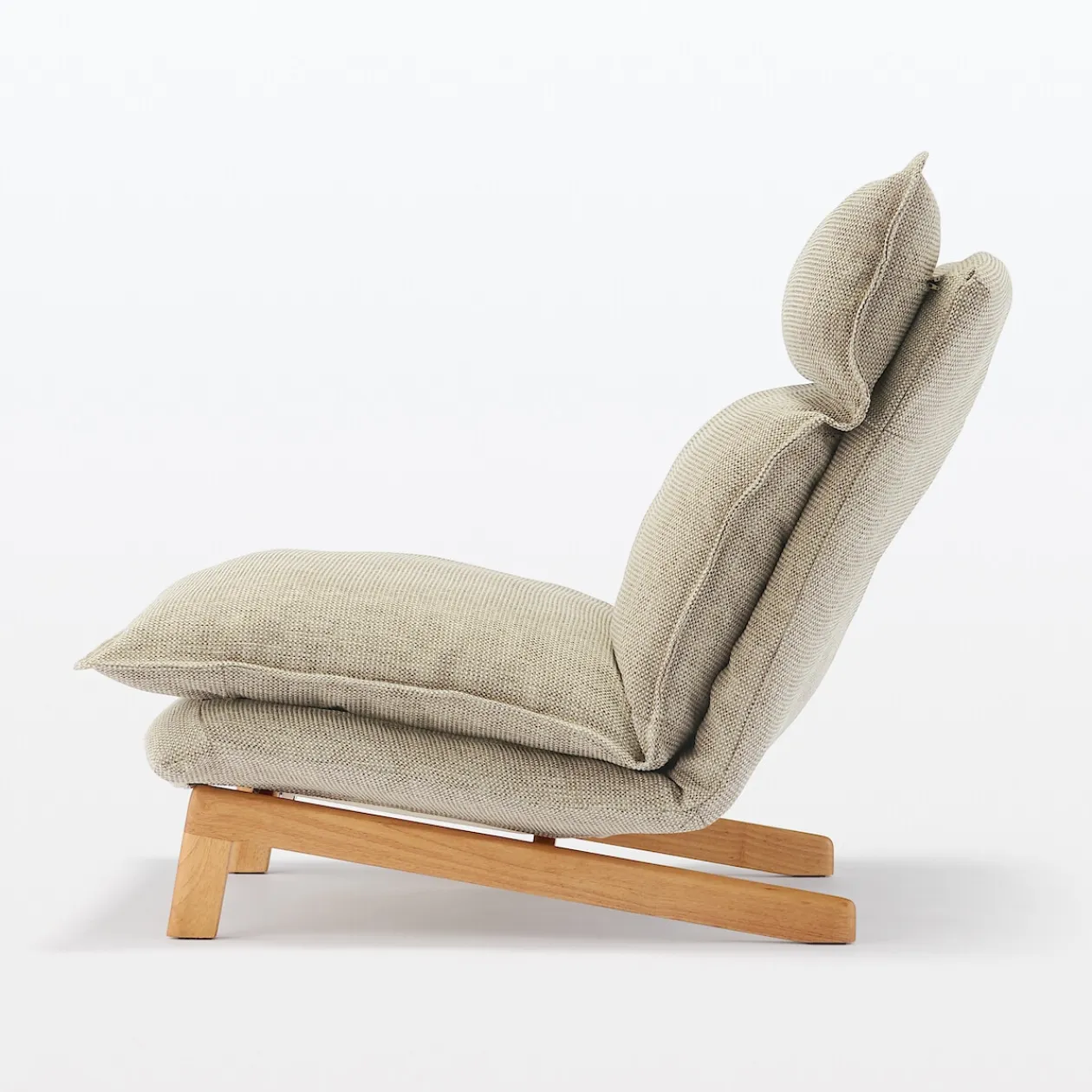 Canapés Et Repose-Pieds^Muji Fauteuil inclinable à dossier haut – Beige