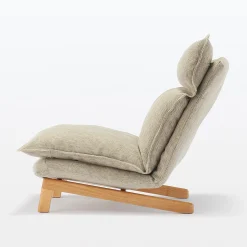 Canapés Et Repose-Pieds^Muji Fauteuil inclinable à dossier haut – Beige
