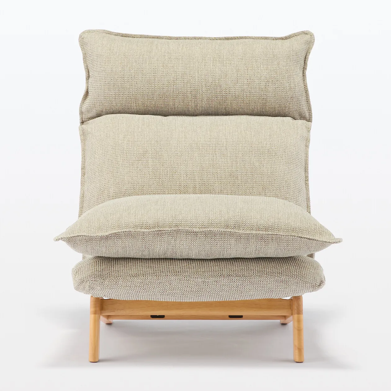 Canapés Et Repose-Pieds^Muji Fauteuil inclinable à dossier haut – Beige