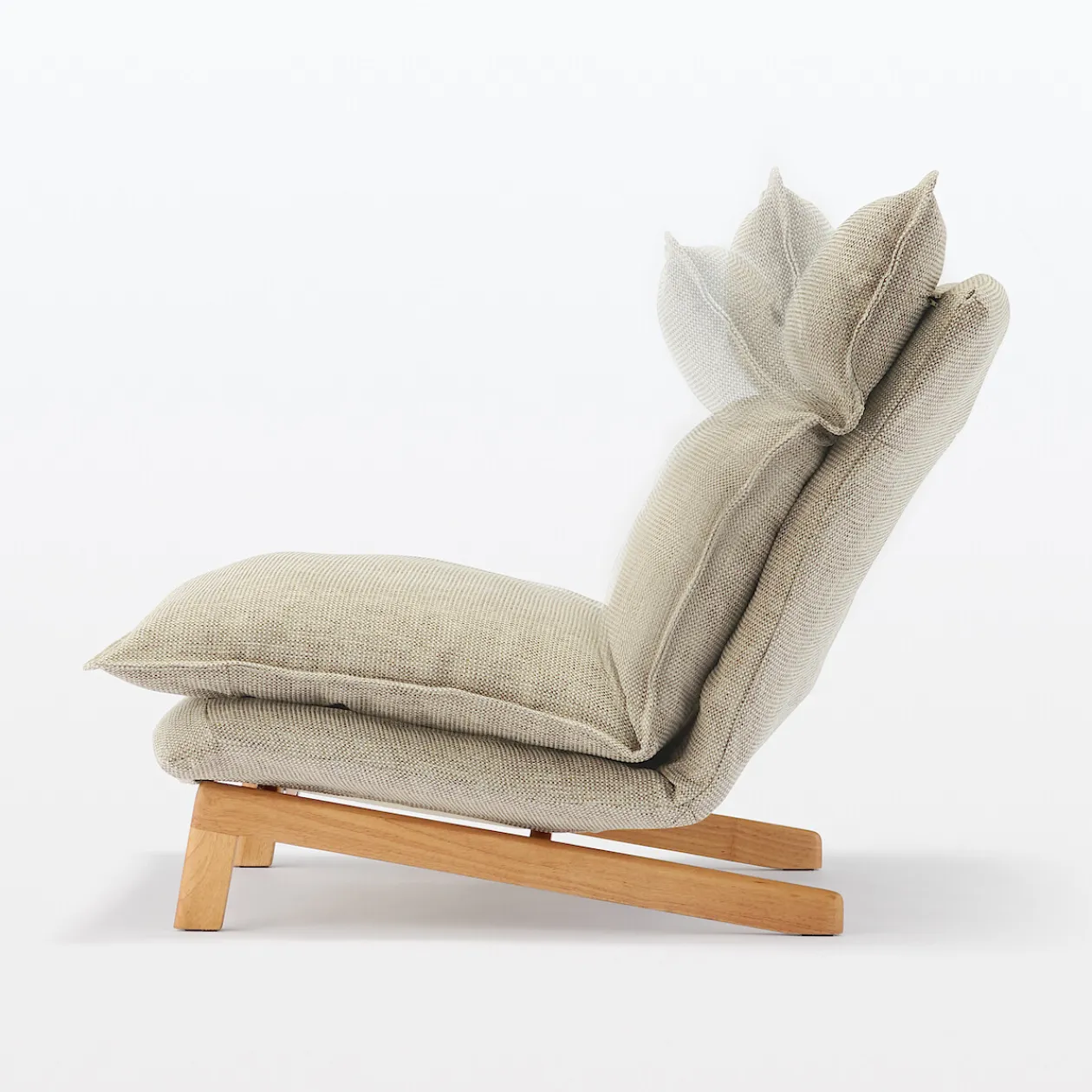 Canapés Et Repose-Pieds^Muji Fauteuil inclinable à dossier haut – Beige