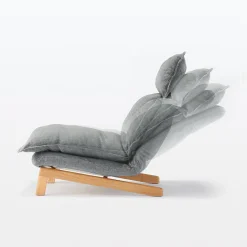 Canapés Et Repose-Pieds^Muji Fauteuil inclinable à dossier haut – Gris