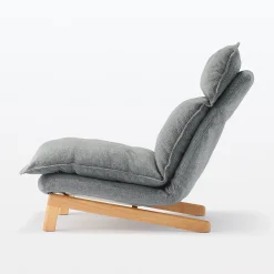 Canapés Et Repose-Pieds^Muji Fauteuil inclinable à dossier haut – Gris