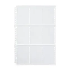 Classeurs^Muji Feuilles porte‐photo de recharge pour format A4 large ‐ 9 pochettes, format photo instantanée