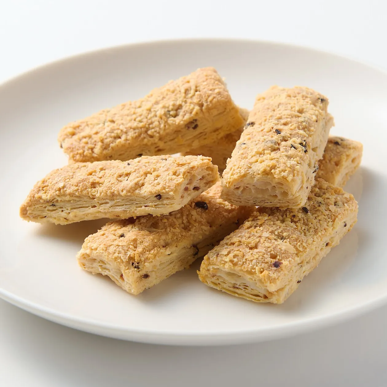 Chips, Snacks Et Fruits À Coque^Muji Feuilletés au fromage Gouda à l'ail et à l'oignon