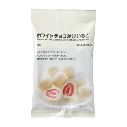 Chocolat Et Bonbons^Muji Fraises enrobées de chocolat blanc