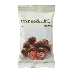 Chocolat Et Bonbons^Muji Fraises enrobées de chocolat au lait