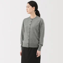 Pulls Et Cardigans^Muji Gilet en Laine à Maille Fine Femme