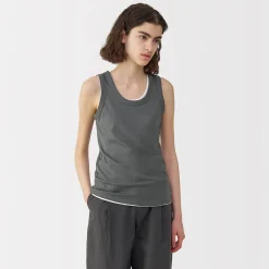 Hauts Et T‐Shirts^Muji Gilet en lin et coton pour femme