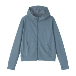 Hoodies Et Sweatshirts^Muji Haut à capuche et fermeture éclair Quick Dry pour femme