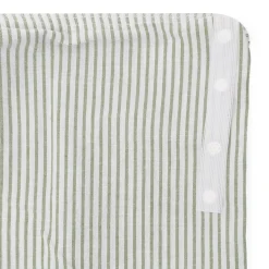 Draps De Lit^Muji Housse de couette en coton délavé ‐ 240 x 220 cm, Rayé