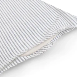 Draps De Lit^Muji Housse de couette en coton délavé ‐ 240 x 220 cm, Rayé