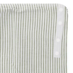 Draps De Lit^Muji Housse de couette en coton délavé ‐ 210 x 210 cm, Rayé