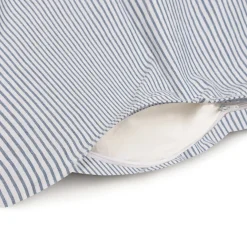 Draps De Lit^Muji Housse de couette en coton délavé ‐ 150 x 210 cm, Rayé