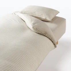 Draps De Lit^Muji Housse de couette en jersey de coton ‐ 230 x 210 cm