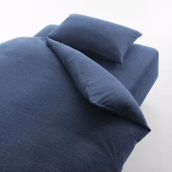 Draps De Lit^Muji Housse de couette en jersey de coton ‐ 230 x 210 cm