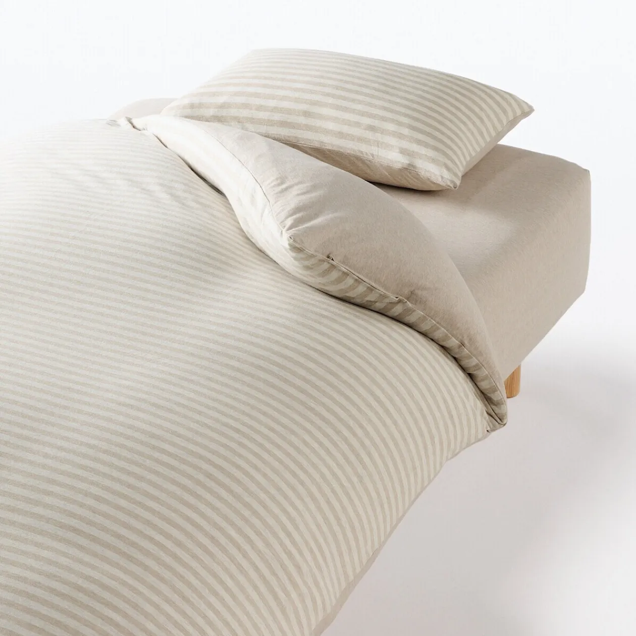 Draps De Lit^Muji Housse de couette en jersey de coton ‐ 150 x 210 cm