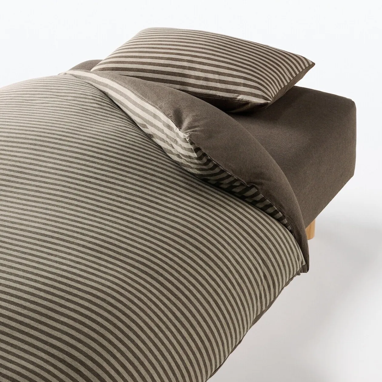 Draps De Lit^Muji Housse de couette en jersey de coton ‐ 150 x 210 cm