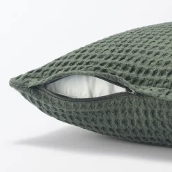 Coussins Et Plaids^Muji Housse de coussin gaufrée en coton biologique lavé