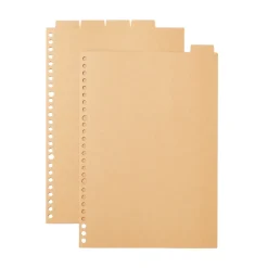 Classeurs^Muji Intercalaires kraft B5 (Lot de 5)