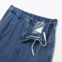 Pantalons Et Shorts^Muji Jean coupe droite en denim mélangé kapok pour homme