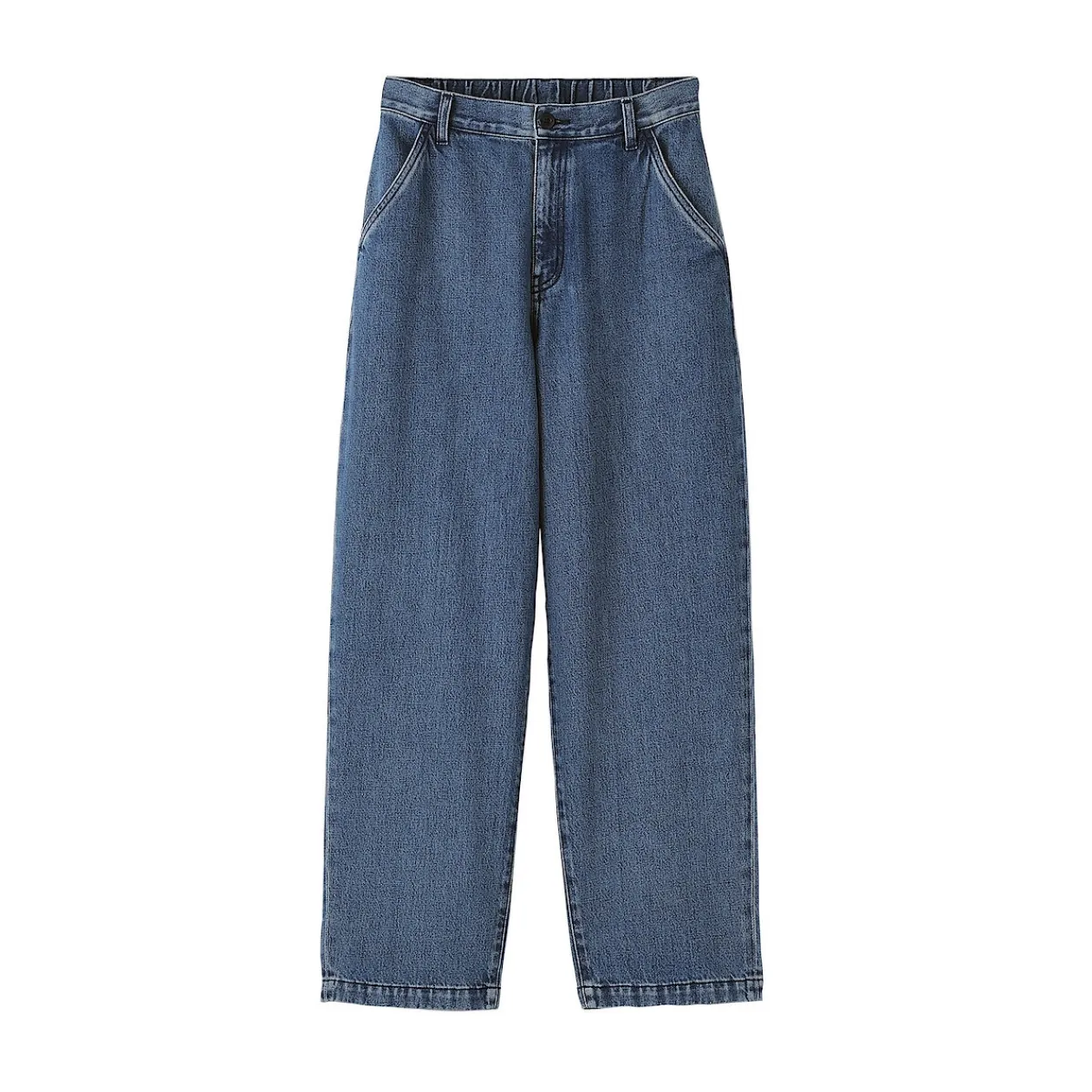 Pantalons, Jupes Et Shorts^Muji Jean denim coupe large en kapok mélangé pour femme