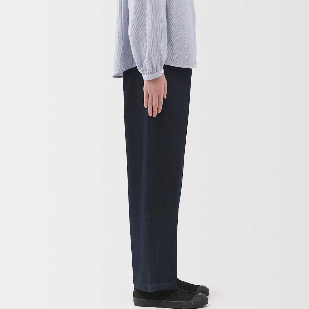 Pantalons, Jupes Et Shorts^Muji Jean denim coupe large en kapok mélangé pour femme