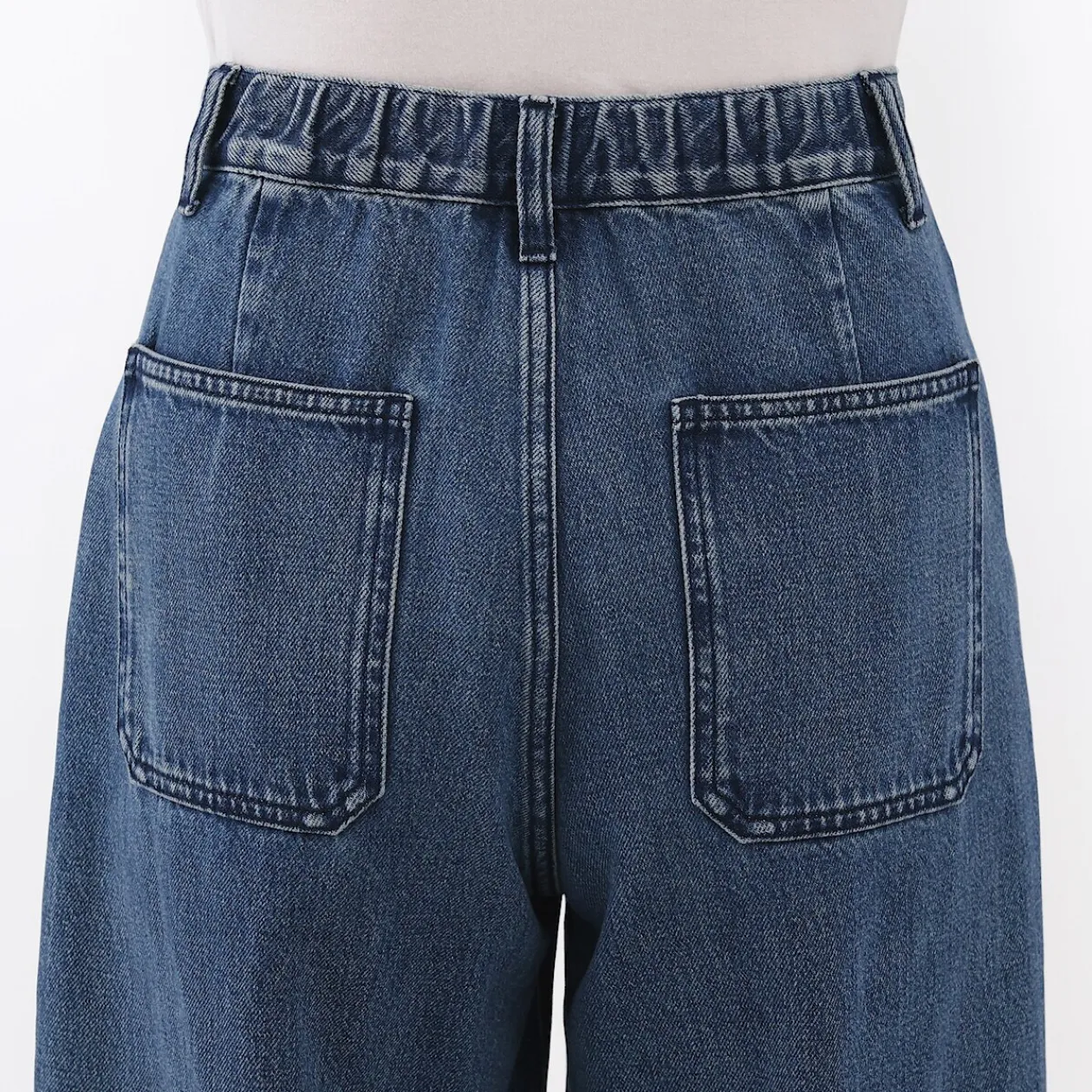 Pantalons, Jupes Et Shorts^Muji Jean denim coupe large en kapok mélangé pour femme