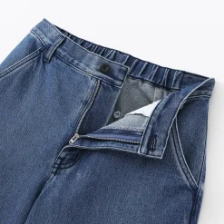 Pantalons, Jupes Et Shorts^Muji Jean denim coupe large en kapok mélangé pour femme