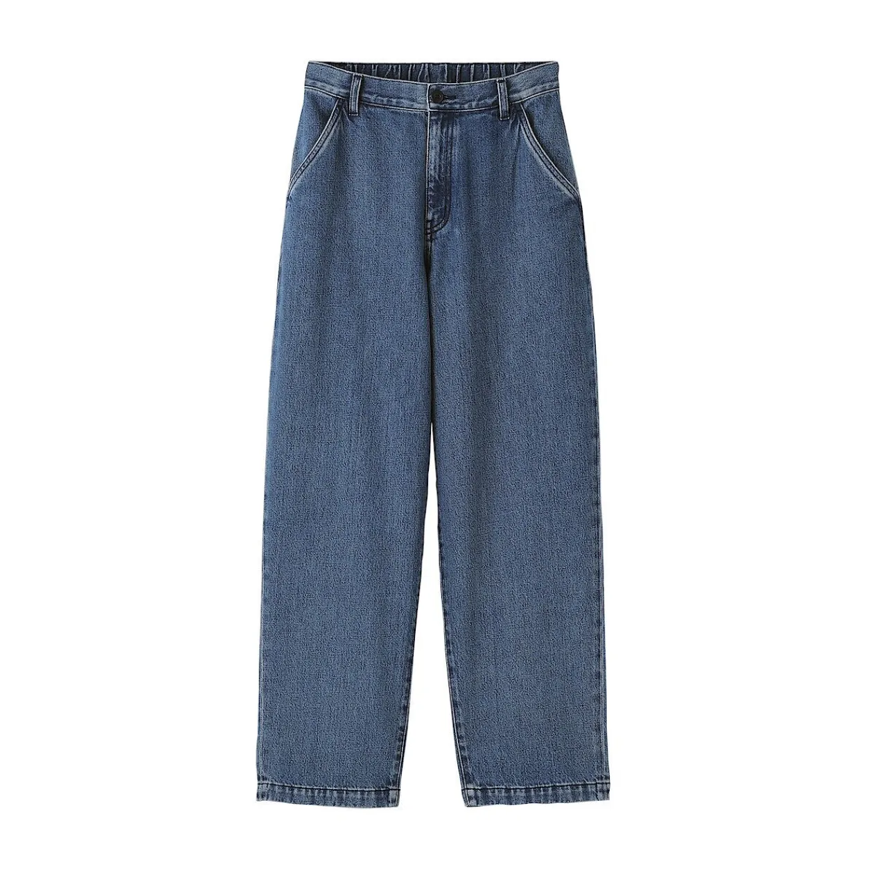 Pantalons, Jupes Et Shorts^Muji Jean denim coupe large en kapok mélangé pour femme