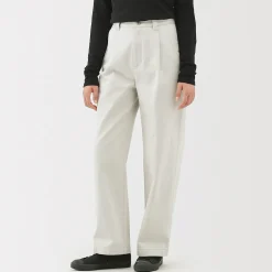 Pantalons, Jupes Et Shorts^Muji Jean en coton recyclé pour femme Blanc Cassé