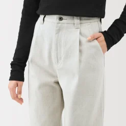 Pantalons, Jupes Et Shorts^Muji Jean en coton recyclé pour femme Blanc Cassé