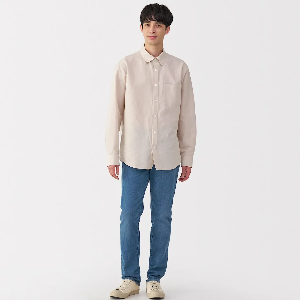 Pantalons Et Shorts^Muji Jean slim en denim extensible pour homme ‐ Indigo