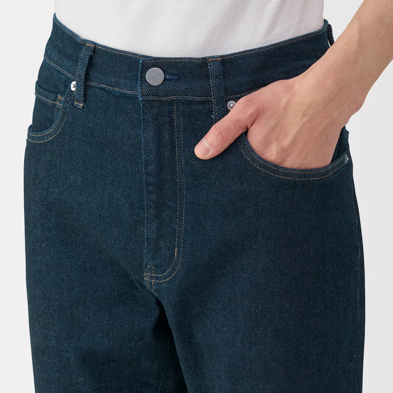 Pantalons Et Shorts^Muji Jean slim en denim extensible pour homme ‐ Indigo