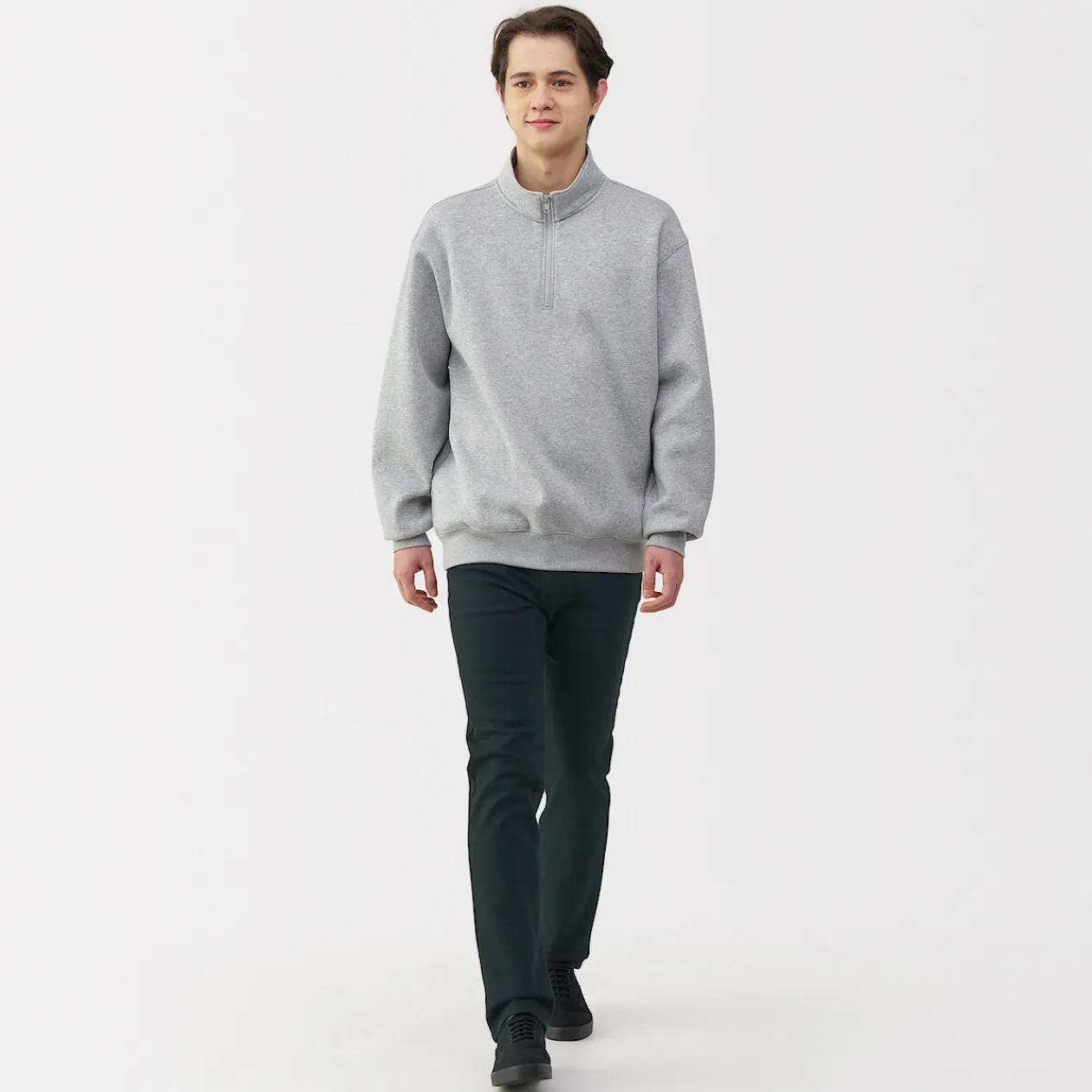 Pantalons Et Shorts^Muji Jean slim en denim extensible pour homme ‐ Noir