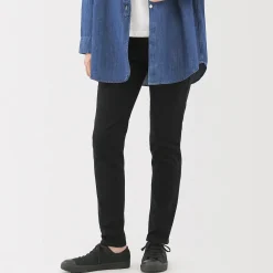 Pantalons, Jupes Et Shorts^Muji Jean slim en denim stretch pour femme ‐ Noir