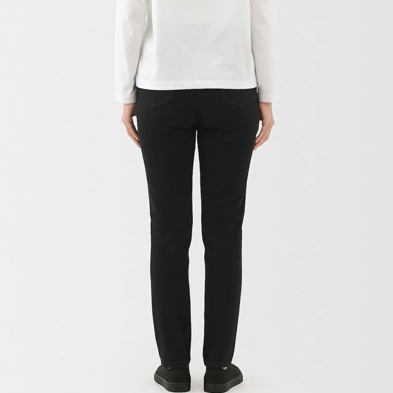 Pantalons, Jupes Et Shorts^Muji Jean slim en denim stretch pour femme ‐ Noir
