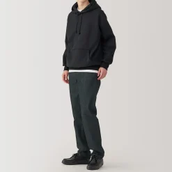 Pantalons Et Shorts^Muji Jeans à Jambe Droite en Mélange de Kapok pour Homme ‐ Noir