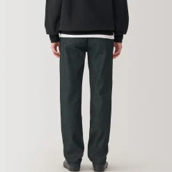 Pantalons Et Shorts^Muji Jeans à Jambe Droite en Mélange de Kapok pour Homme ‐ Noir