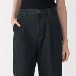 Pantalons, Jupes Et Shorts^Muji Jeans en washi et denim pour femme Gris Foncé