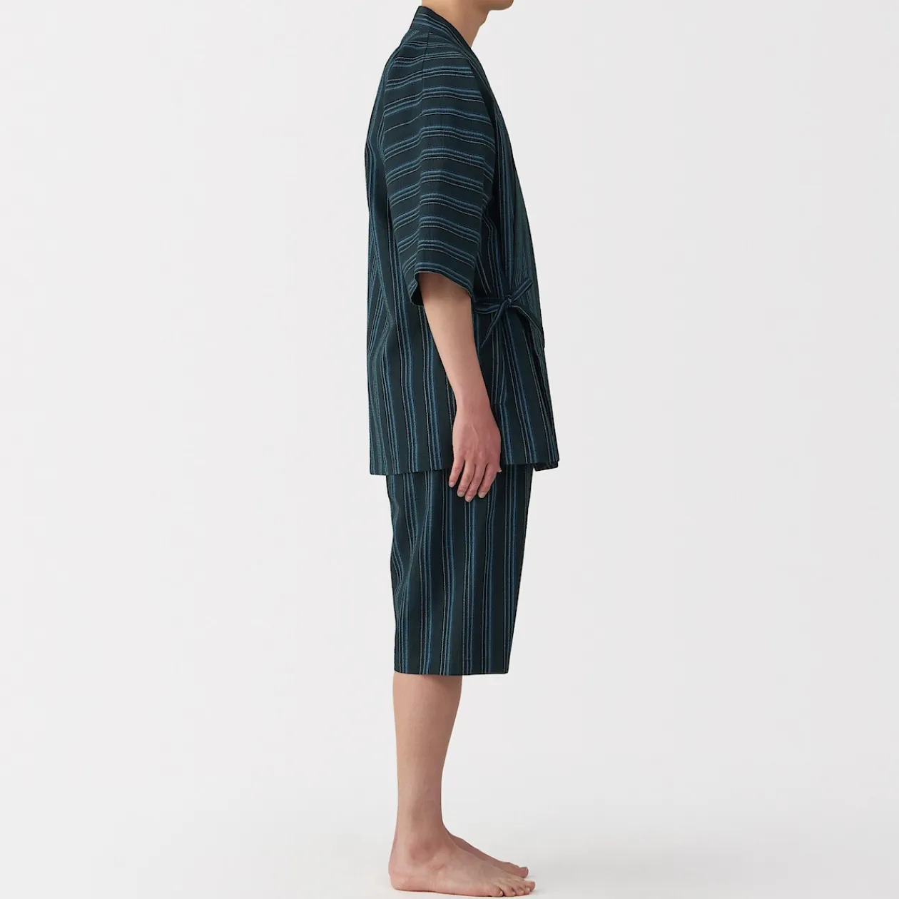 Pyjamas Et Vêtements D'Intérieur|Pyjamas Et Vêtements D'Intérieur^Muji Jinbei en coton Shijira unisexe