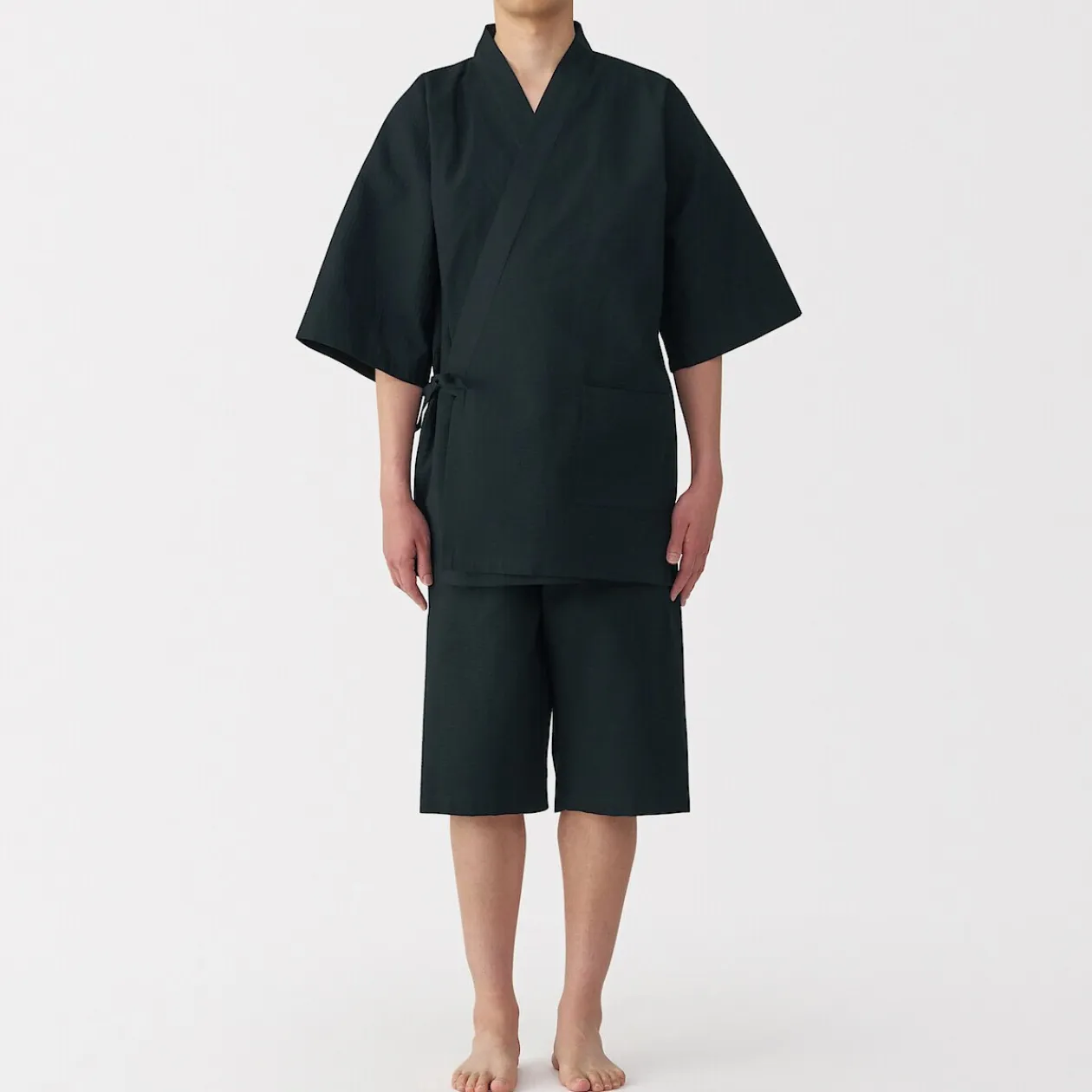 Pyjamas Et Vêtements D'Intérieur|Pyjamas Et Vêtements D'Intérieur^Muji Jinbei en coton Shijira unisexe